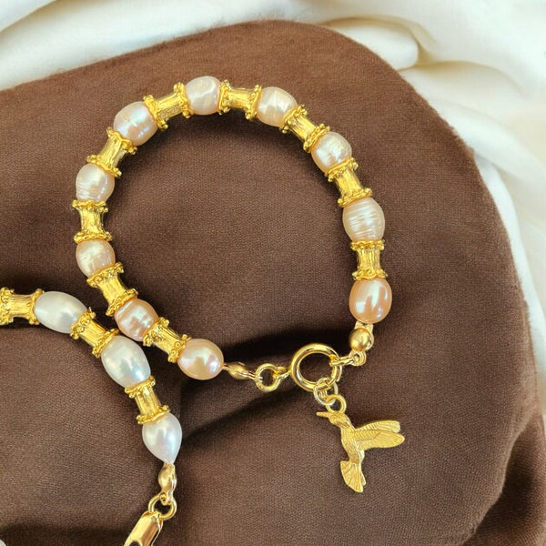 Vela Bird Pearl Bracelet