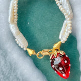 Strawberry Pearl Bracelet